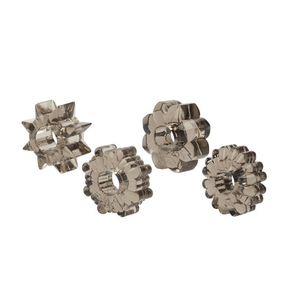 Basic Essentials Super Stretchy Tpr Enhancers Smoke | 716770057471 | Available at EroticWarehouse.com