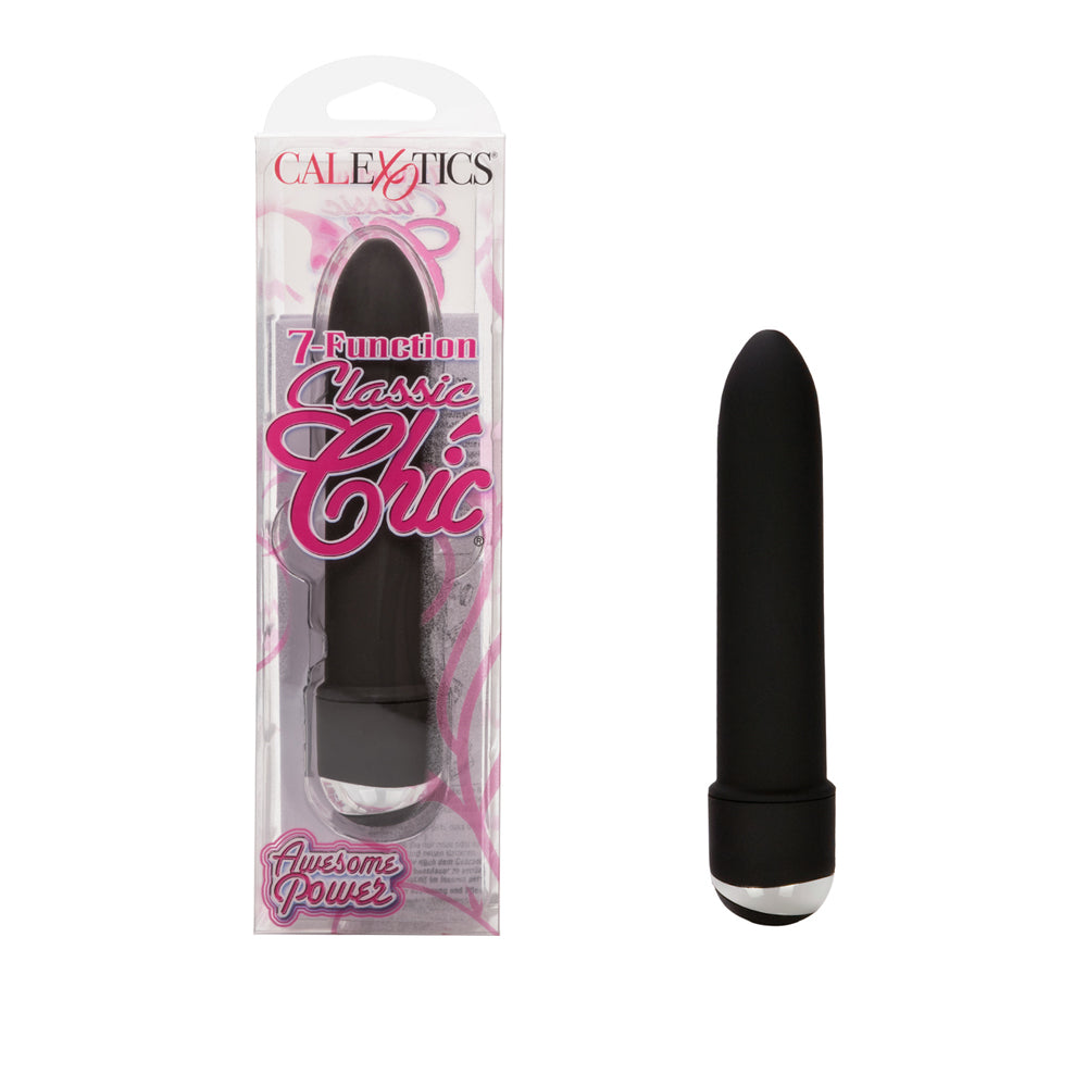 7-Function Classic Chic Mini Black | 716770057778 | Available at EroticWarehouse.com
