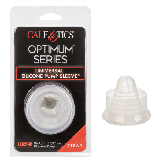 Optimum Series Universal Silicone Pump Sleeve Clear | 716770060136 | Available at EroticWarehouse.com