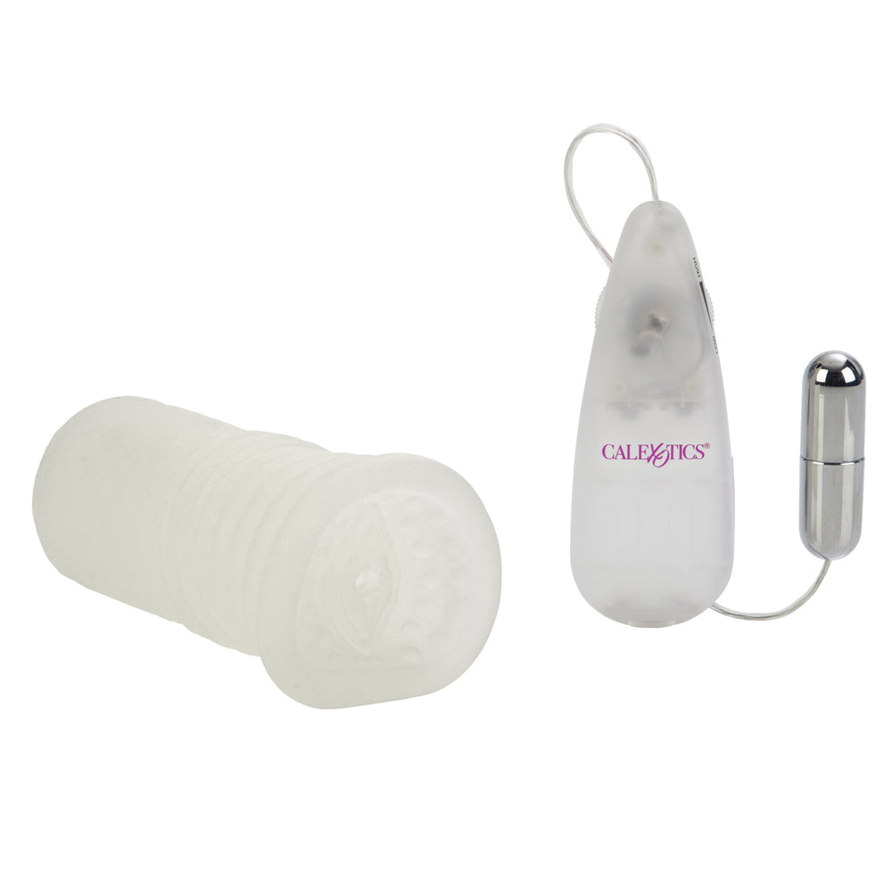 Sue Johanson Glow-In-The-Dark Vibrating Super Head Honcho White | 716770068248 | Available at EroticWarehouse.com