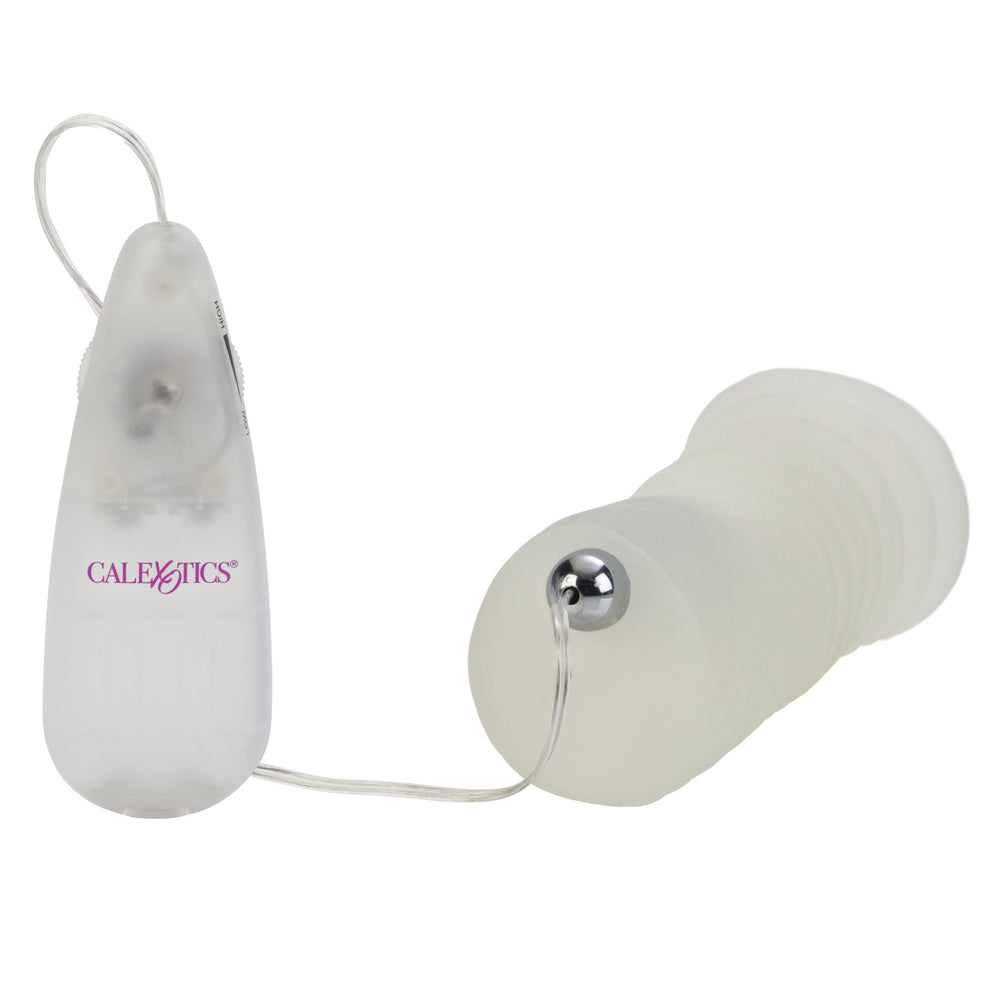 Sue Johanson Glow-In-The-Dark Vibrating Super Head Honcho White | 716770068248 | Available at EroticWarehouse.com