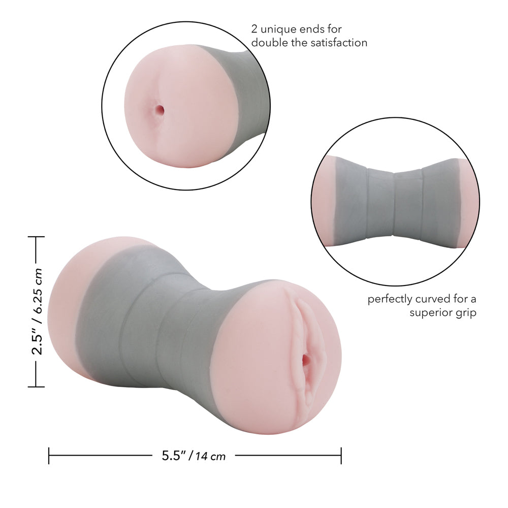 Travel Gripper Pussy & Ass Pink | 716770068538 | Available at EroticWarehouse.com