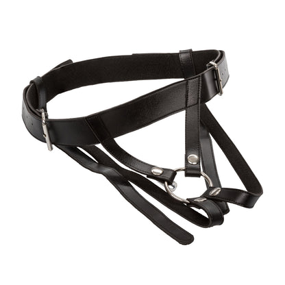 Universal Love Rider Premium Ring Harness Black | 716770072016 | Available at EroticWarehouse.com