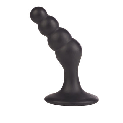 Dr. Joel Kaplan Silicone Beaded Prostate Probe Black | 716770075475 | Available at EroticWarehouse.com