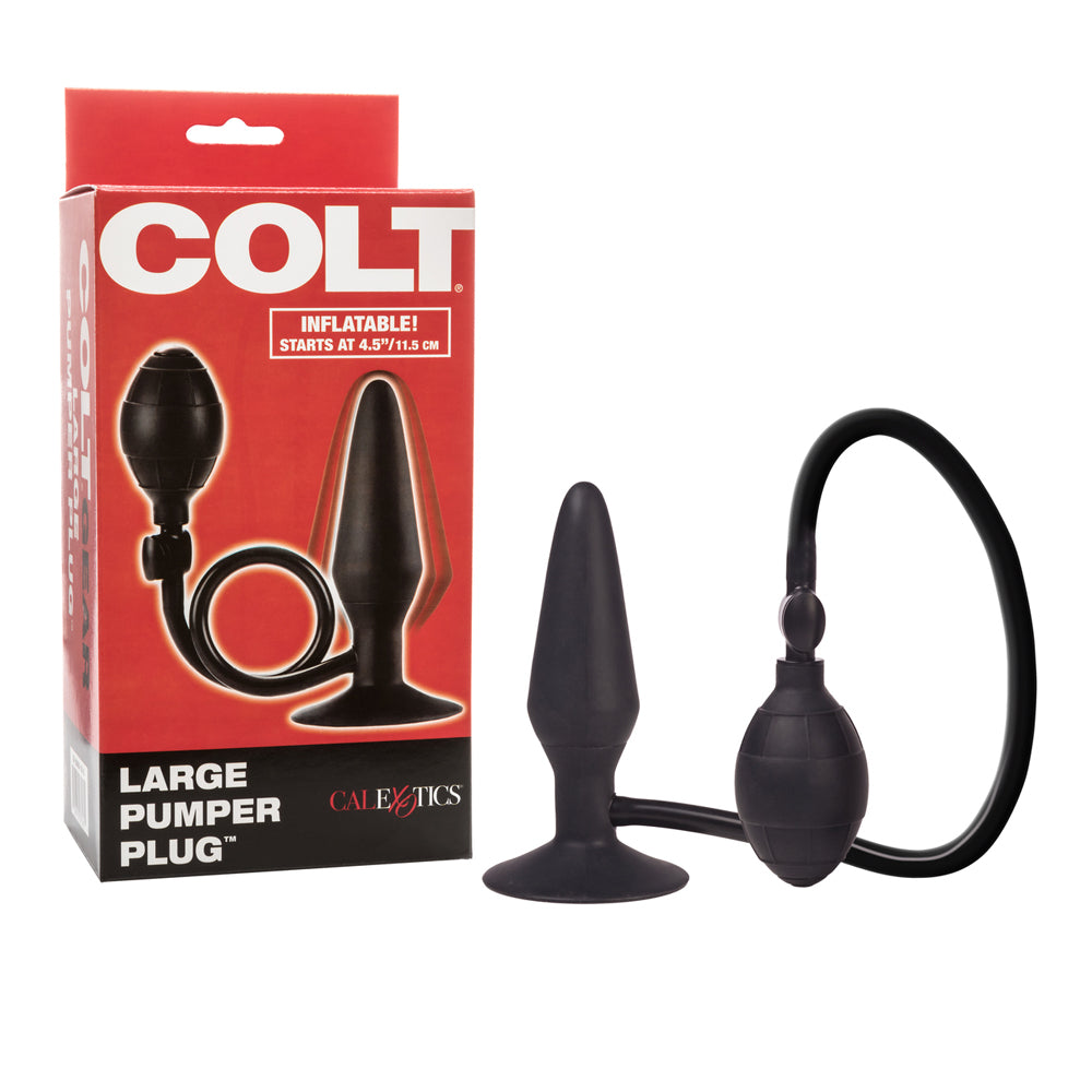 Colt Large Pumper Plug Black | 716770075611 | Available at EroticWarehouse.com