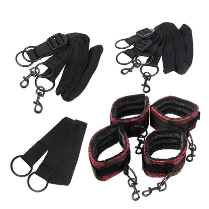 Scandal Bed Restraints Red | 716770077073 | Available at EroticWarehouse.com