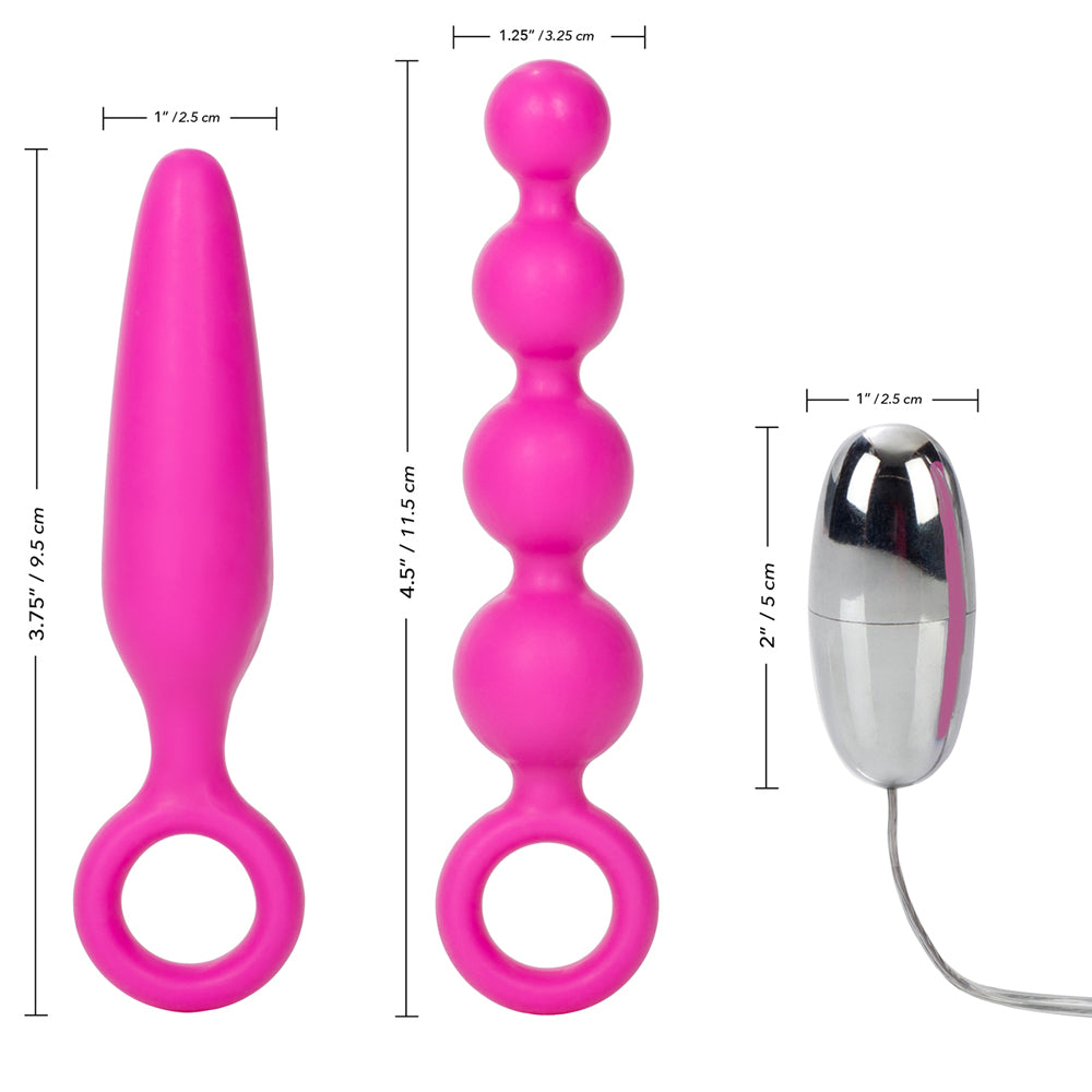 Booty Call Booty Vibro Kit Pink | 716770078179 | Available at EroticWarehouse.com