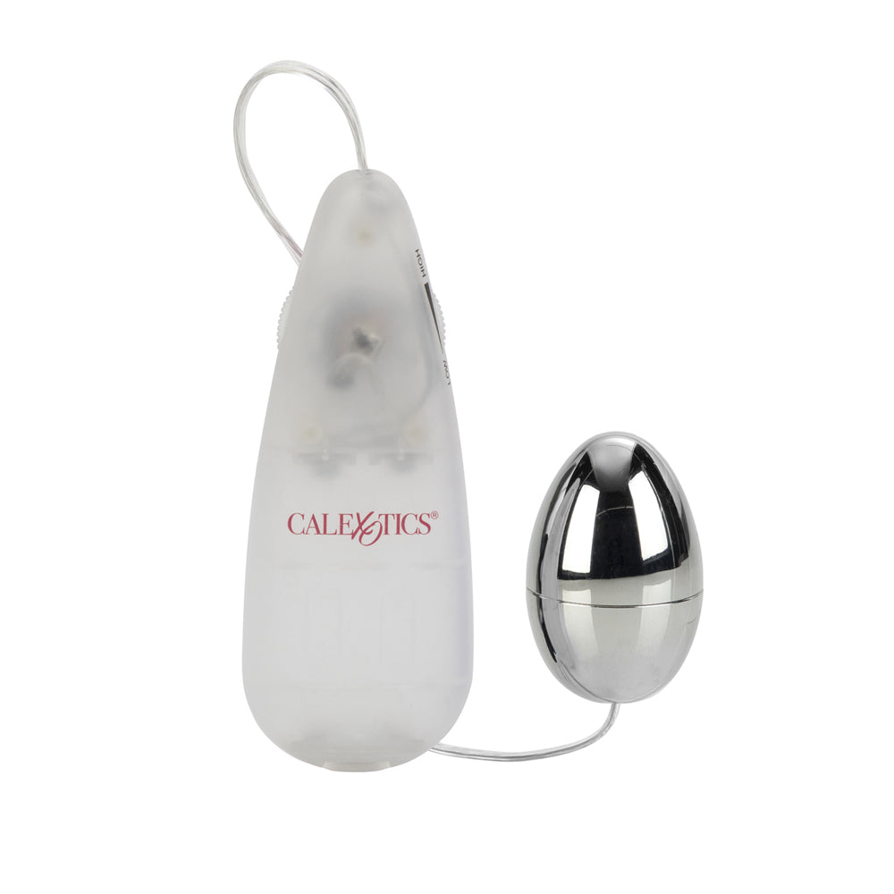 Pocket Exotics Vibrating Silver Egg Silver | 716770080264 | Available at EroticWarehouse.com