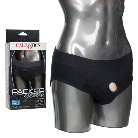 Packer Gear Black Brief Harness XS/S | 716770081360 | Available at EroticWarehouse.com