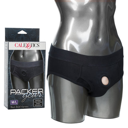 Packer Gear Black Brief Harness M/L | 716770081377 | Available at EroticWarehouse.com