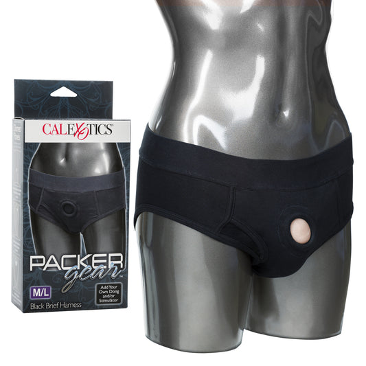 Packer Gear Black Brief Harness M/L | 716770081377 | Available at EroticWarehouse.com