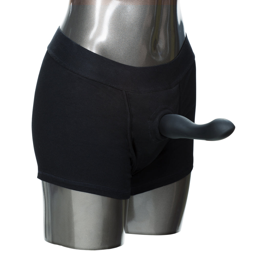 Packer Gear Black Boxer Brief Harness XS/S | 716770081391 | Available at EroticWarehouse.com
