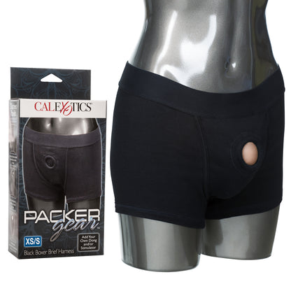 Packer Gear Black Boxer Brief Harness XS/S | 716770081391 | Available at EroticWarehouse.com