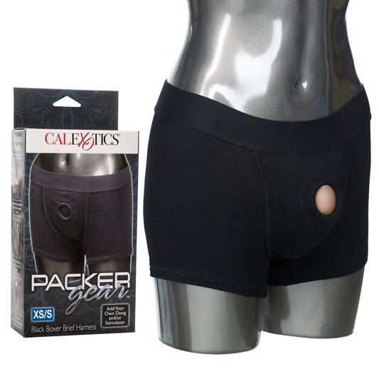 Packer Gear Black Boxer Brief Harness XS/S | 716770081391 | Available at EroticWarehouse.com