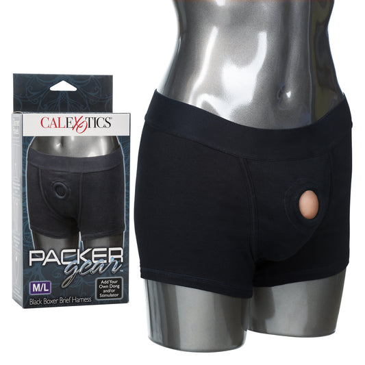 Packer Gear Black Boxer Brief Harness M/L | 716770081407 | Available at EroticWarehouse.com