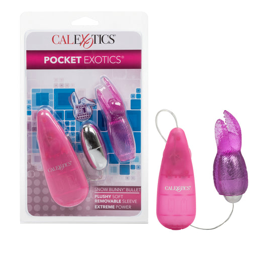 Pocket Exotics Snow Bunny Bullet Pink | 716770084996 | Available at EroticWarehouse.com