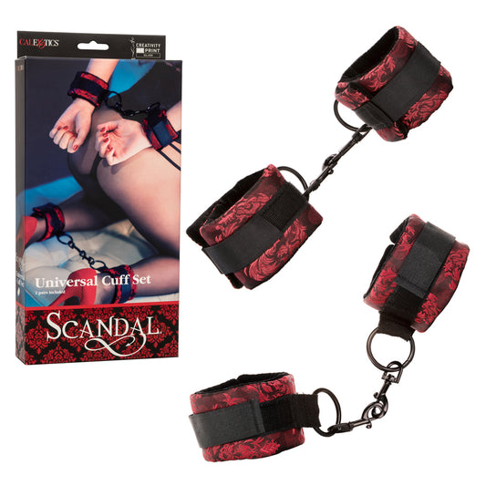 Scandal Universal Cuff Set Red | 716770085924 | Available at EroticWarehouse.com