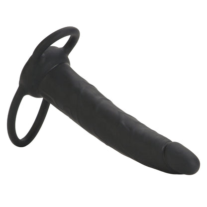 Silicone Double Rider Black | 716770087256 | Available at EroticWarehouse.com