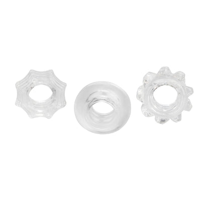 Reversible Ring Set Clear | 716770087362 | Available at EroticWarehouse.com