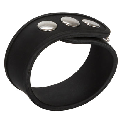Silicone Tri-Snap Erection Ring Black | 716770087393 | Available at EroticWarehouse.com
