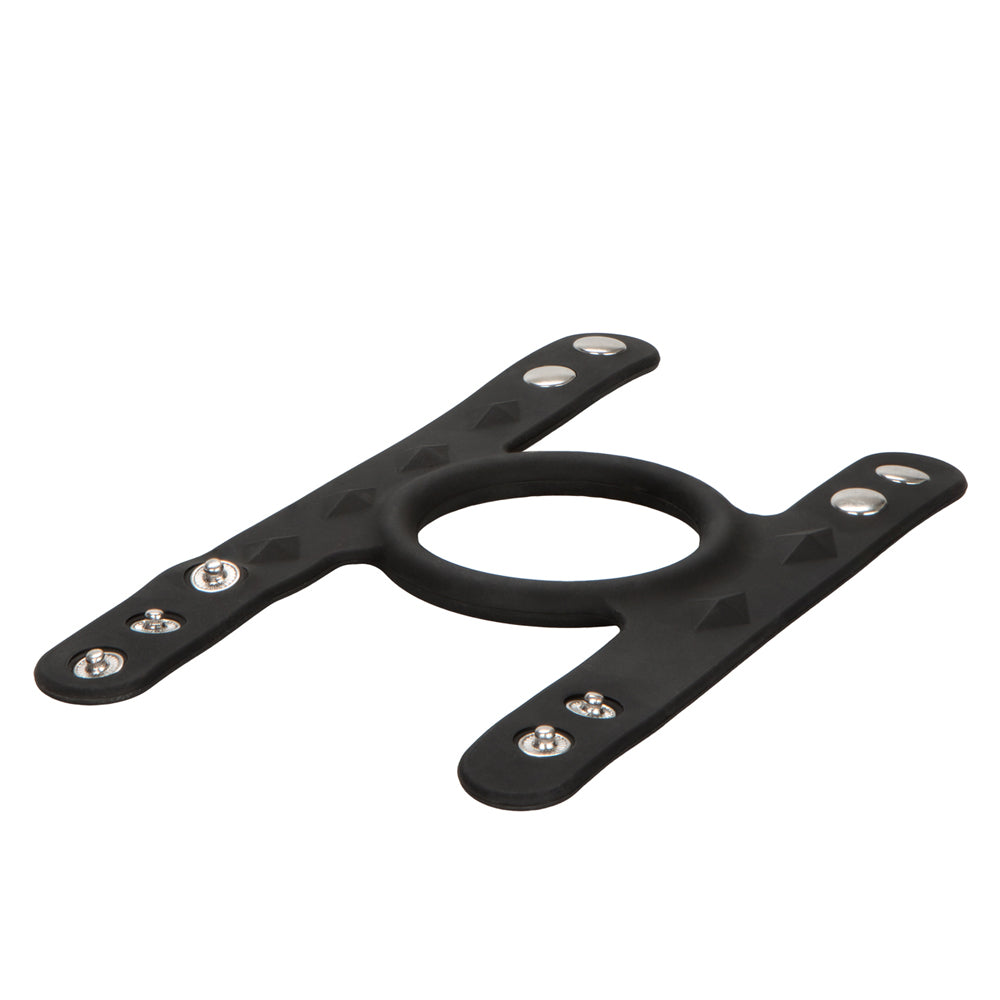 Silicone Tri-Snap C & B Cage Black | 716770087430 | Available at EroticWarehouse.com