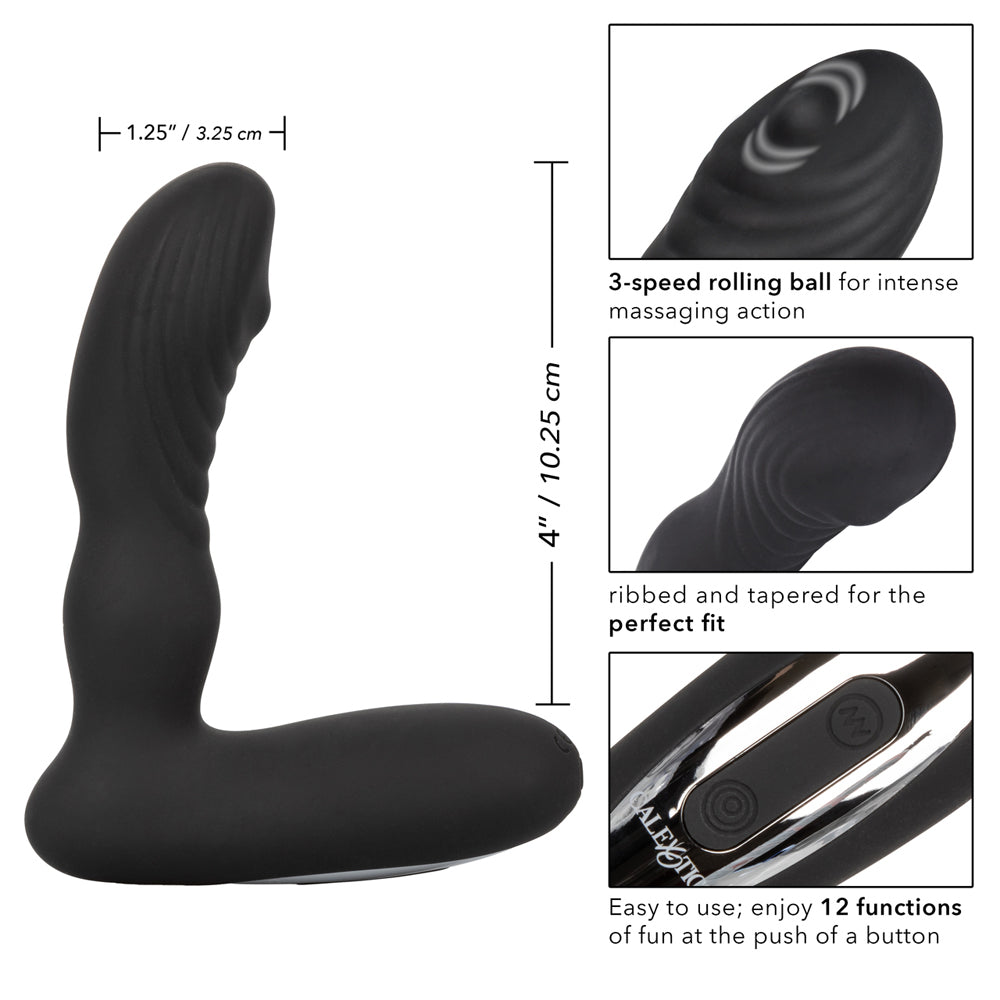 Eclipse Roller Ball Probe Black | 716770087539 | Available at EroticWarehouse.com