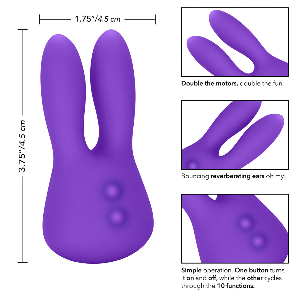 Mini Marvels Silicone Marvelous Bunny Purple | 716770087577 | Available at EroticWarehouse.com