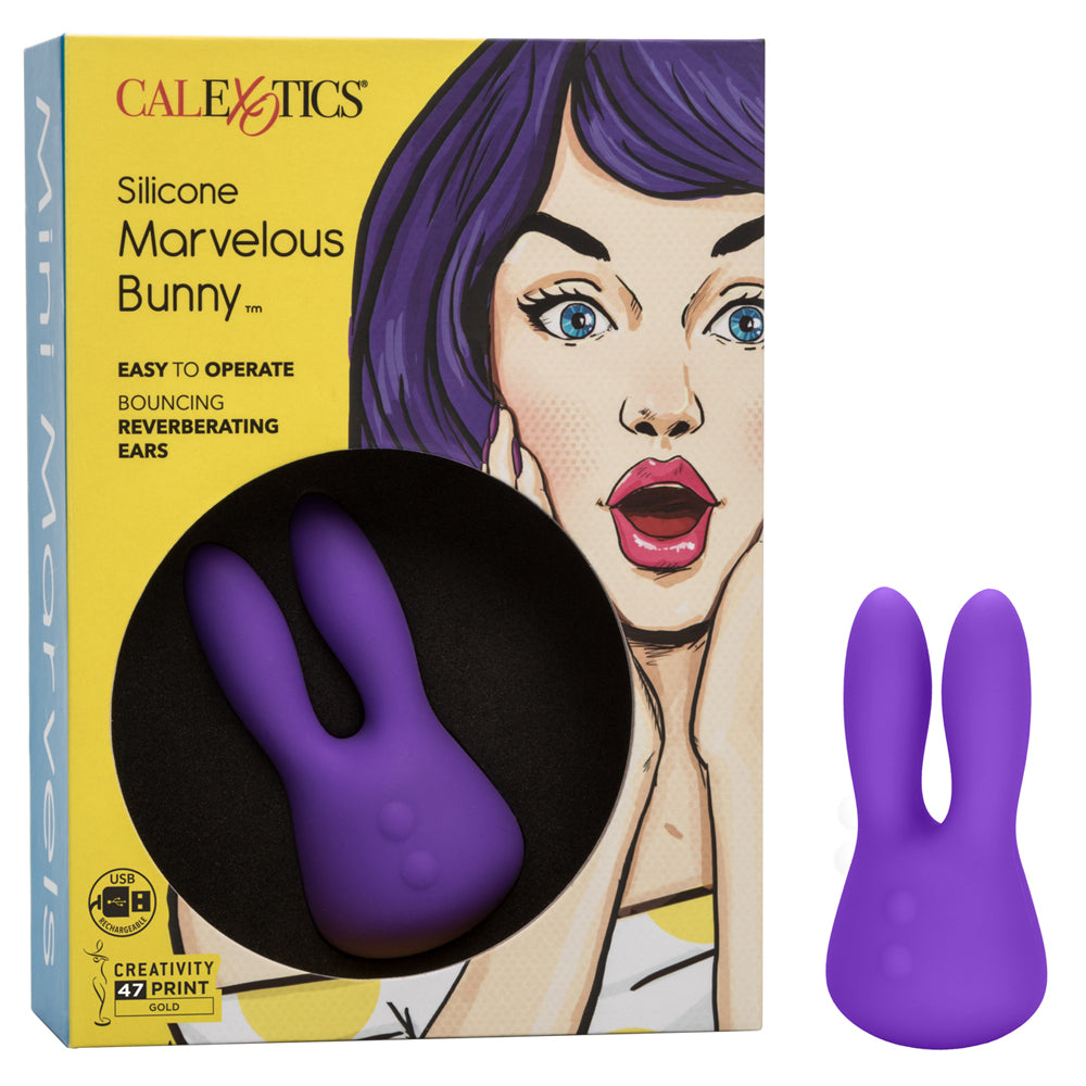 Mini Marvels Silicone Marvelous Bunny Purple | 716770087577 | Available at EroticWarehouse.com