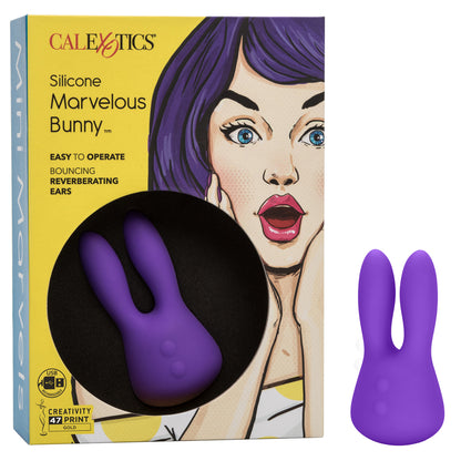 Mini Marvels Silicone Marvelous Bunny Purple | 716770087577 | Available at EroticWarehouse.com