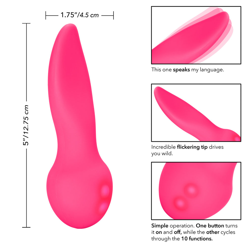 Mini Marvels Silicone Marvelous Flicker Pink | 716770087584 | Available at EroticWarehouse.com