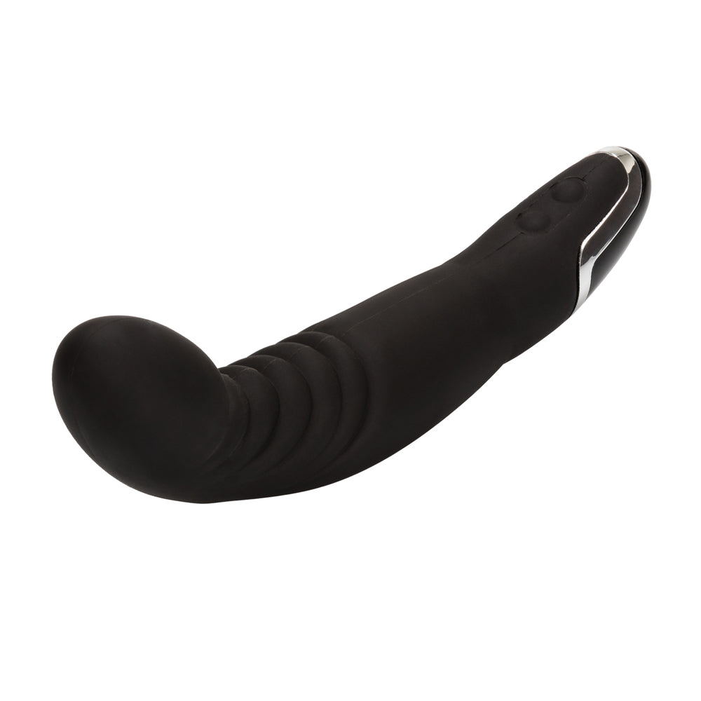 Dr. Joel Kaplan Silicone Ridged P Black | 716770087645 | Available at EroticWarehouse.com
