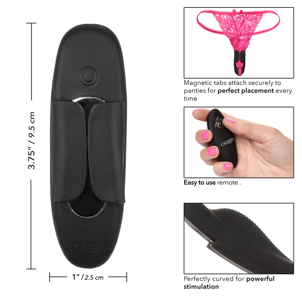 Lock-N-Play Remote Petite Panty Teaser Black | 716770088321 | Available at EroticWarehouse.com
