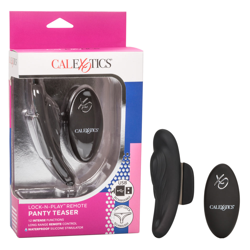 Lock-N-Play Remote Panty Teaser Black | 716770088338 | Available at EroticWarehouse.com