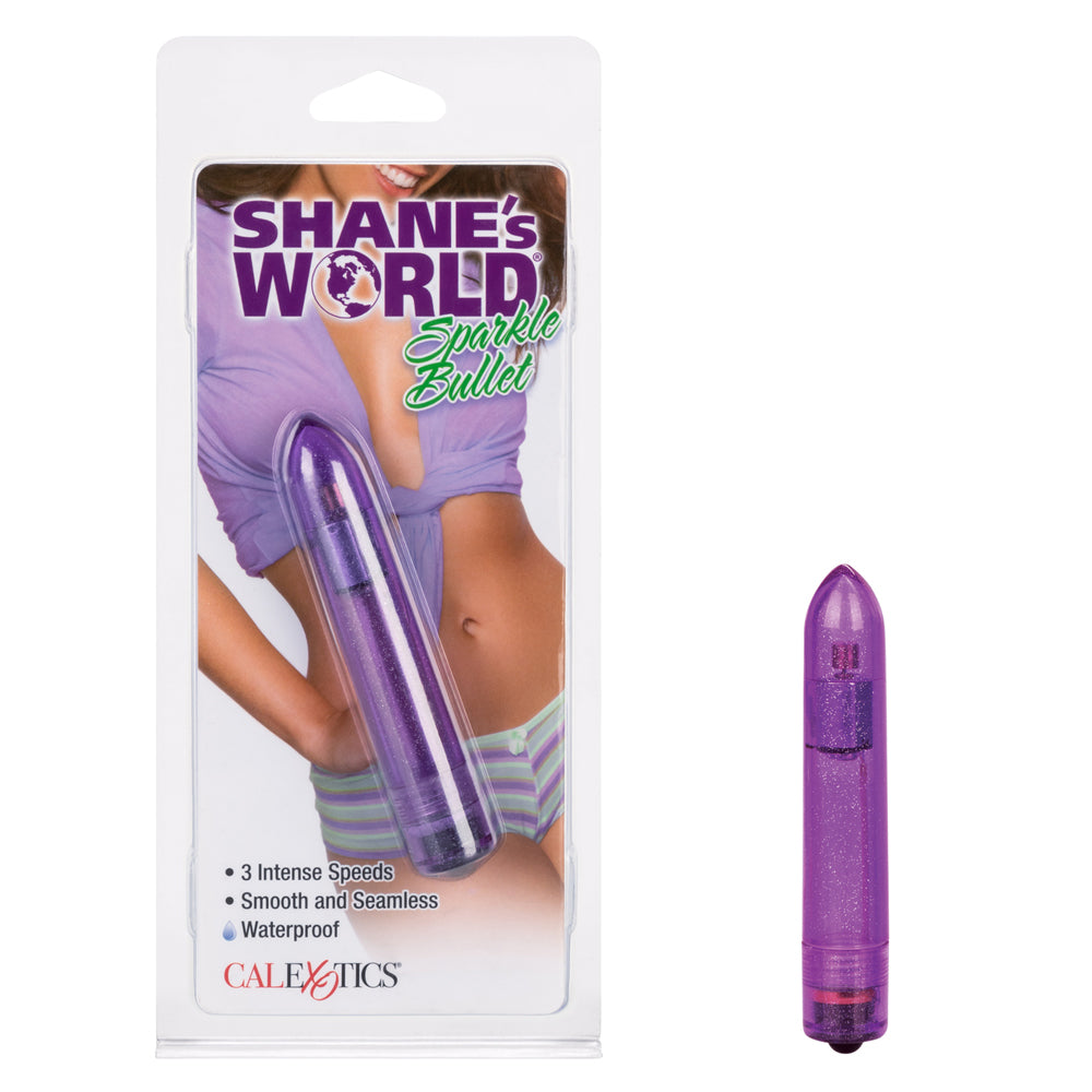 Shane's World Sparkle Bullet Purple | 716770088796 | Available at EroticWarehouse.com