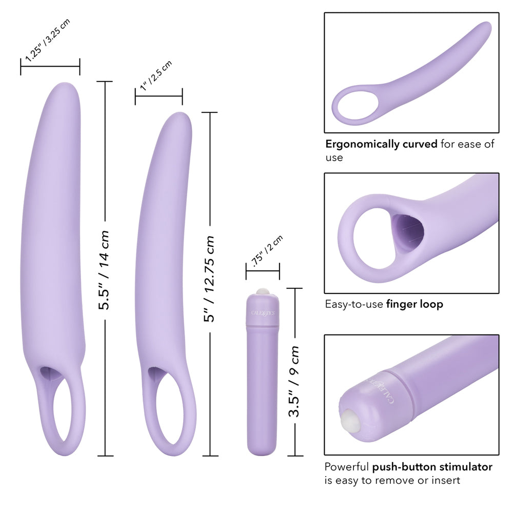 Dr. Laura Berman Isabelle Set Of 2 Vibrating Silicone Dilators | 716770090812 | Available at EroticWarehouse.com