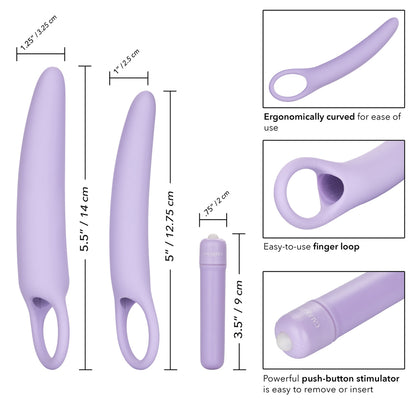 Dr. Laura Berman Isabelle Set Of 2 Vibrating Silicone Dilators | 716770090812 | Available at EroticWarehouse.com
