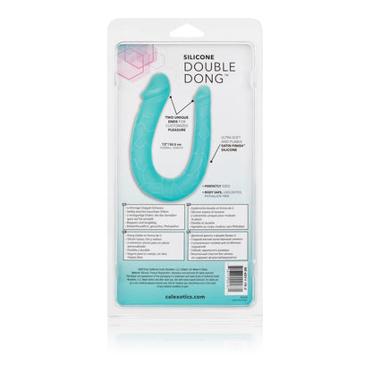 Silicone Double Dong Ac/Dc Dong Teal | 716770091871 | Available at EroticWarehouse.com