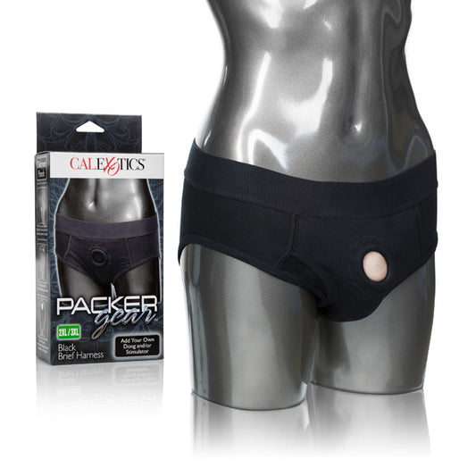Packer Gear Black Brief Harness 2Xl/3Xl | 716770092199 | Available at EroticWarehouse.com