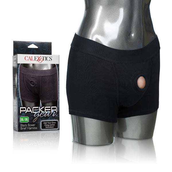 Packer Gear Black Boxer Brief Harness 2Xl/3Xl | 716770092212 | Available at EroticWarehouse.com