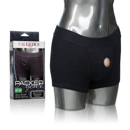 Packer Gear Black Boxer Brief Harness 2Xl/3Xl | 716770092212 | Available at EroticWarehouse.com