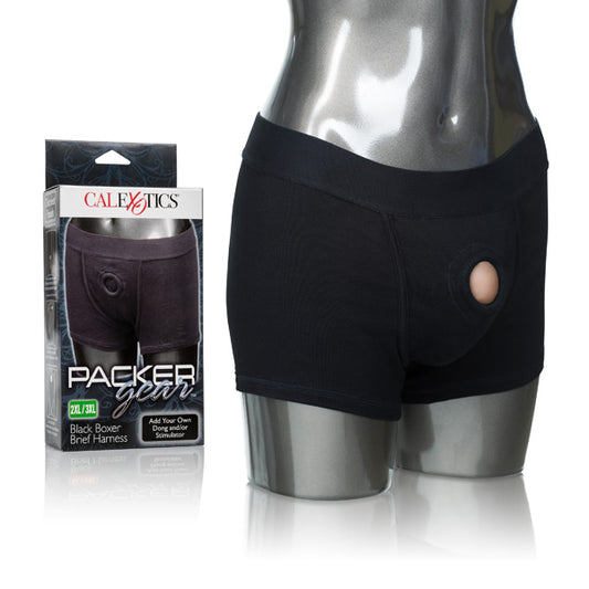 Packer Gear Black Boxer Brief Harness 2Xl/3Xl | 716770092212 | Available at EroticWarehouse.com