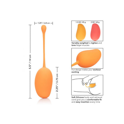 Kegel Training Set Mango | 716770092410 | Available at EroticWarehouse.com