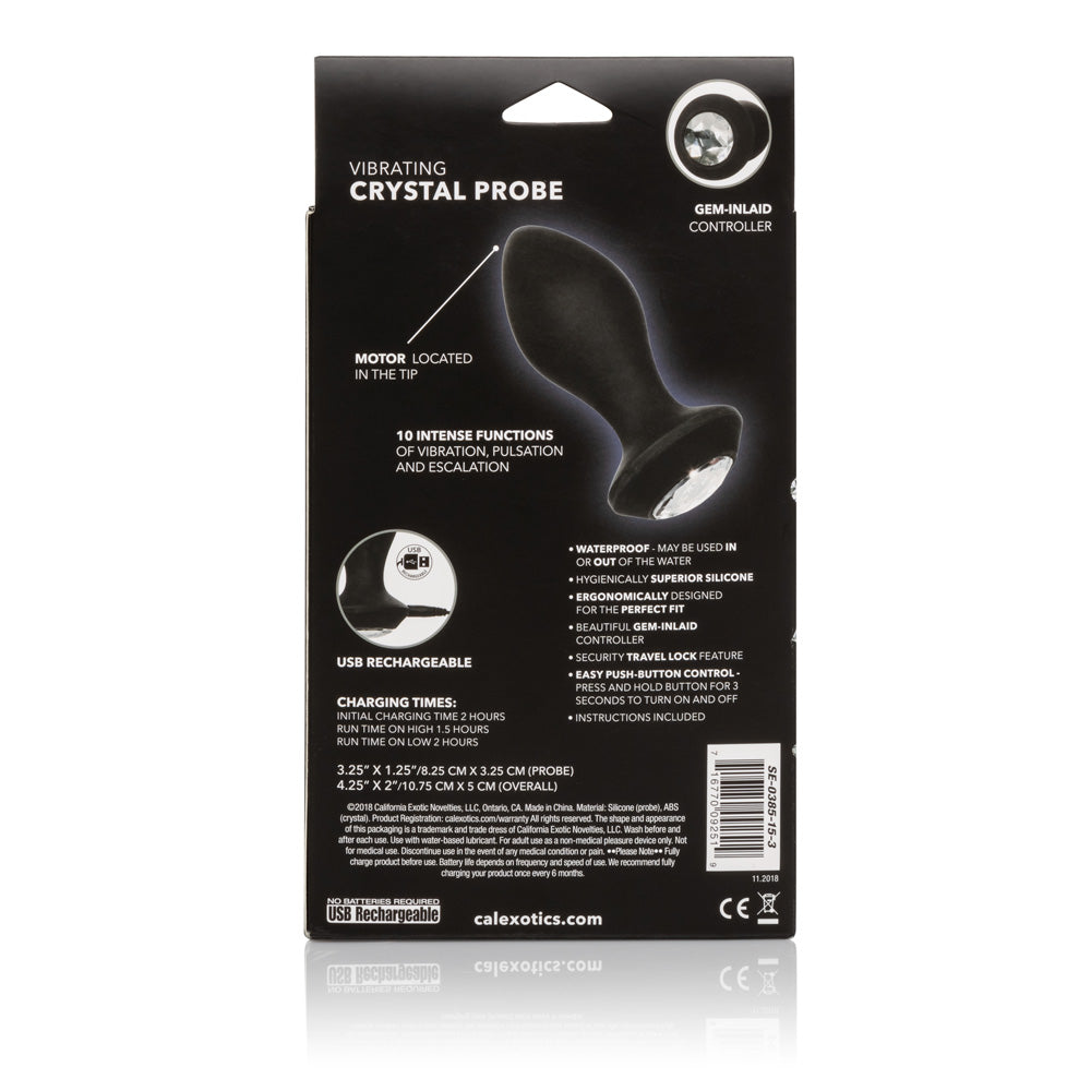 Power Gem Vibrating Petite Crystal Probe | 716770092502 | Available at EroticWarehouse.com
