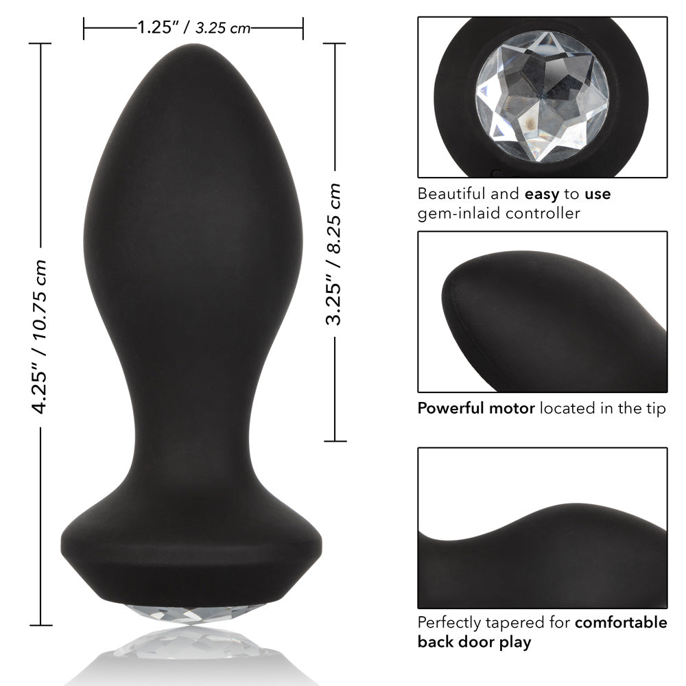 Power Gem Vibrating Petite Crystal Probe | 716770092502 | Available at EroticWarehouse.com
