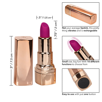 Hide & Play Rechargeable Lipstick Purple | 716770093677 | Available at EroticWarehouse.com
