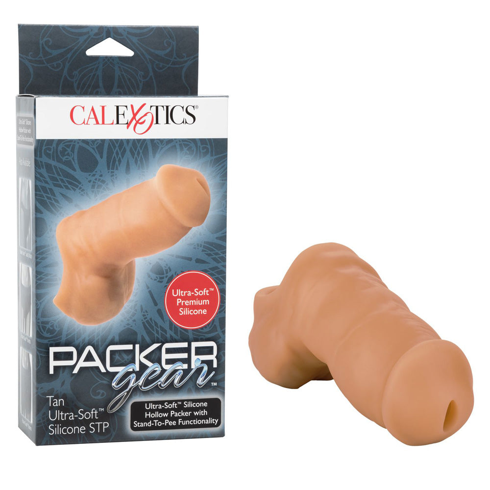 Packer Gear Ultra-Soft Silicone Stp Tan | 716770093691 | Available at EroticWarehouse.com