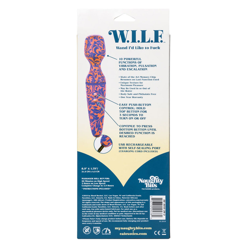 Naughty Bits W.I.L.F. Wand I'D Like To Fuck | 716770094384 | Available at EroticWarehouse.com