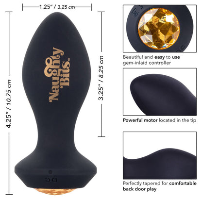 Naughty Bits Shake Your Ass Petite Vibrating Butt Plug | 716770094407 | Available at EroticWarehouse.com