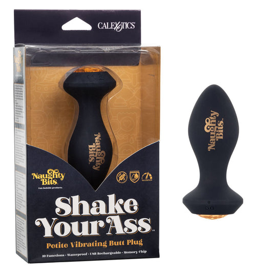 Naughty Bits Shake Your Ass Petite Vibrating Butt Plug | 716770094407 | Available at EroticWarehouse.com