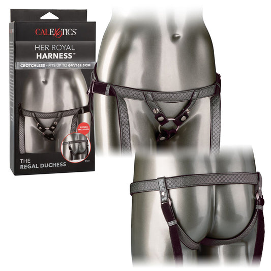 Her Royal Harness The Regal Duchess Pewter | 716770094537 | Available at EroticWarehouse.com